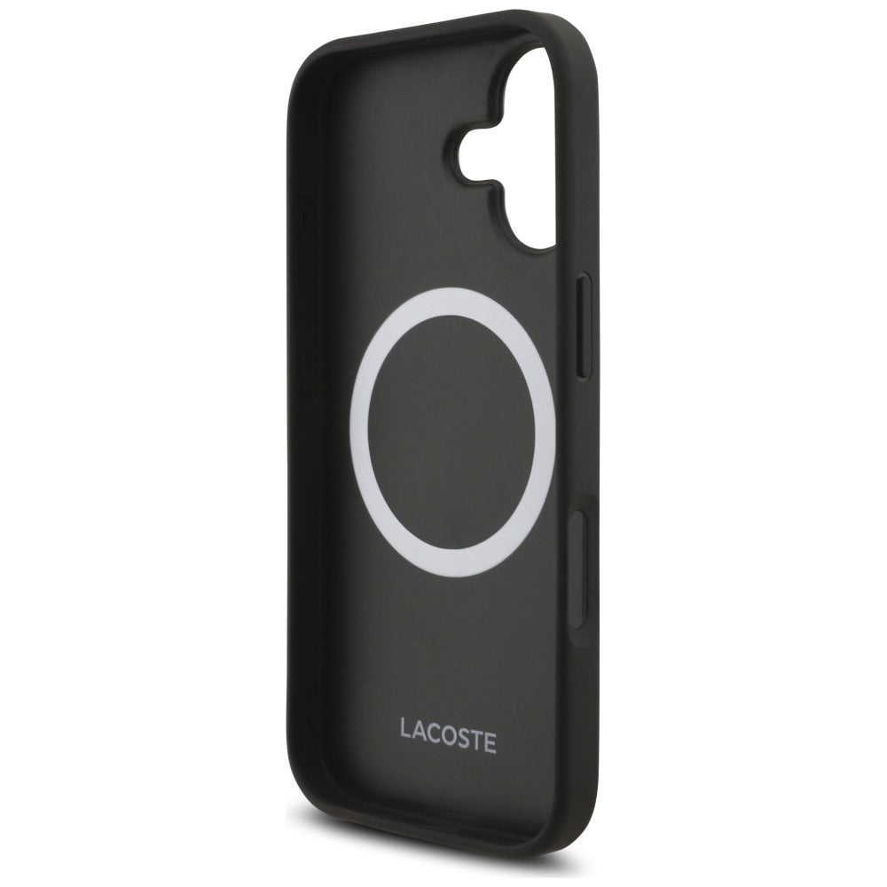 Lacoste LCHMP17SPVCK iPhone 17 black hardcase Iconic Petit Pique MagSafe