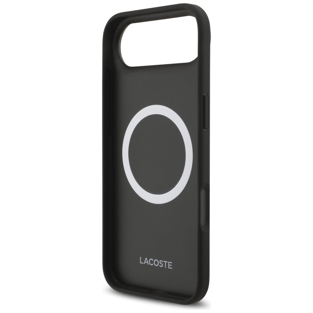 Lacoste LCHMP17MPVCK iPhone 17 Air black hardcase Iconic Petit Pique MagSafe
