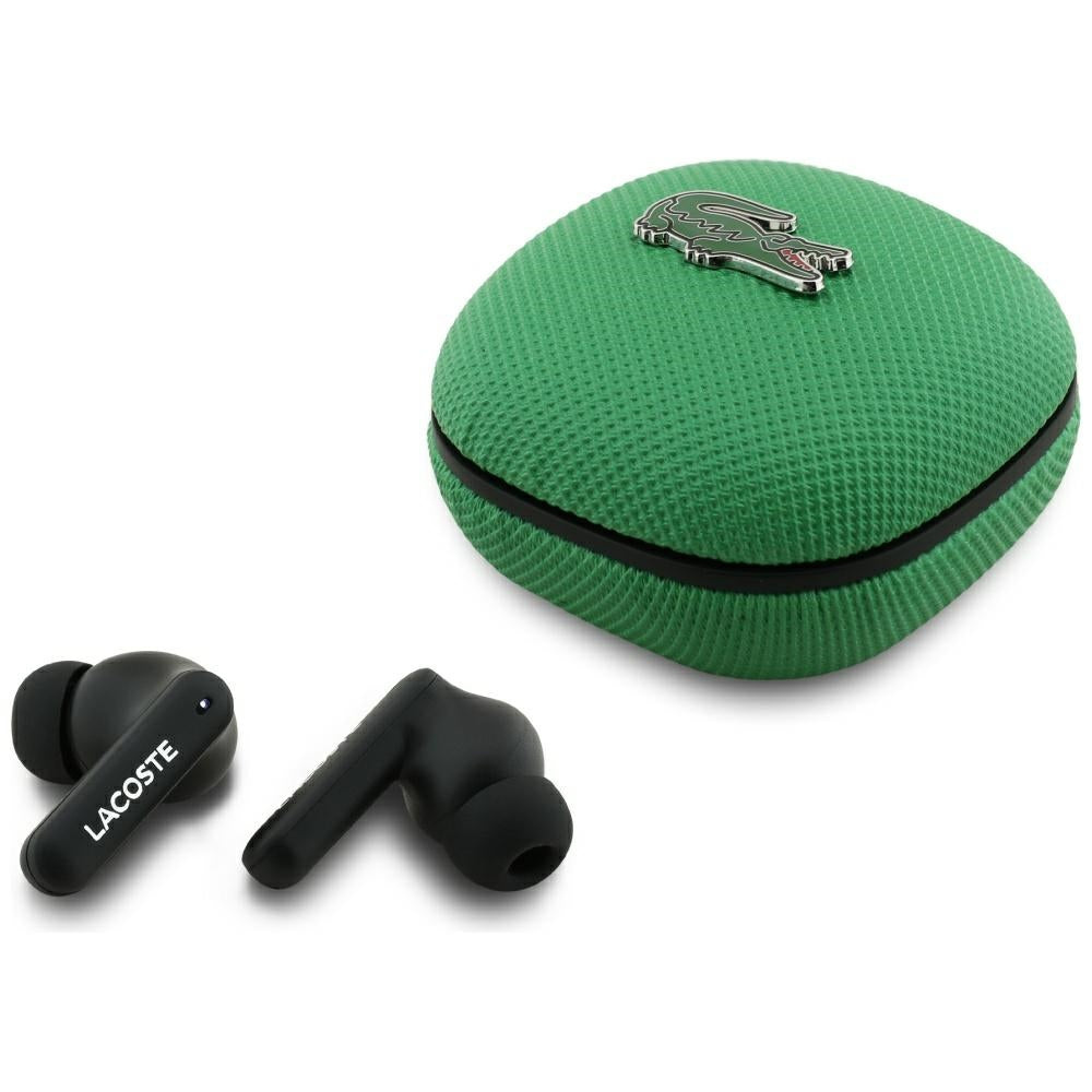 Earphones TWS Lacoste Iconic Petit Pique Bluetooth Green