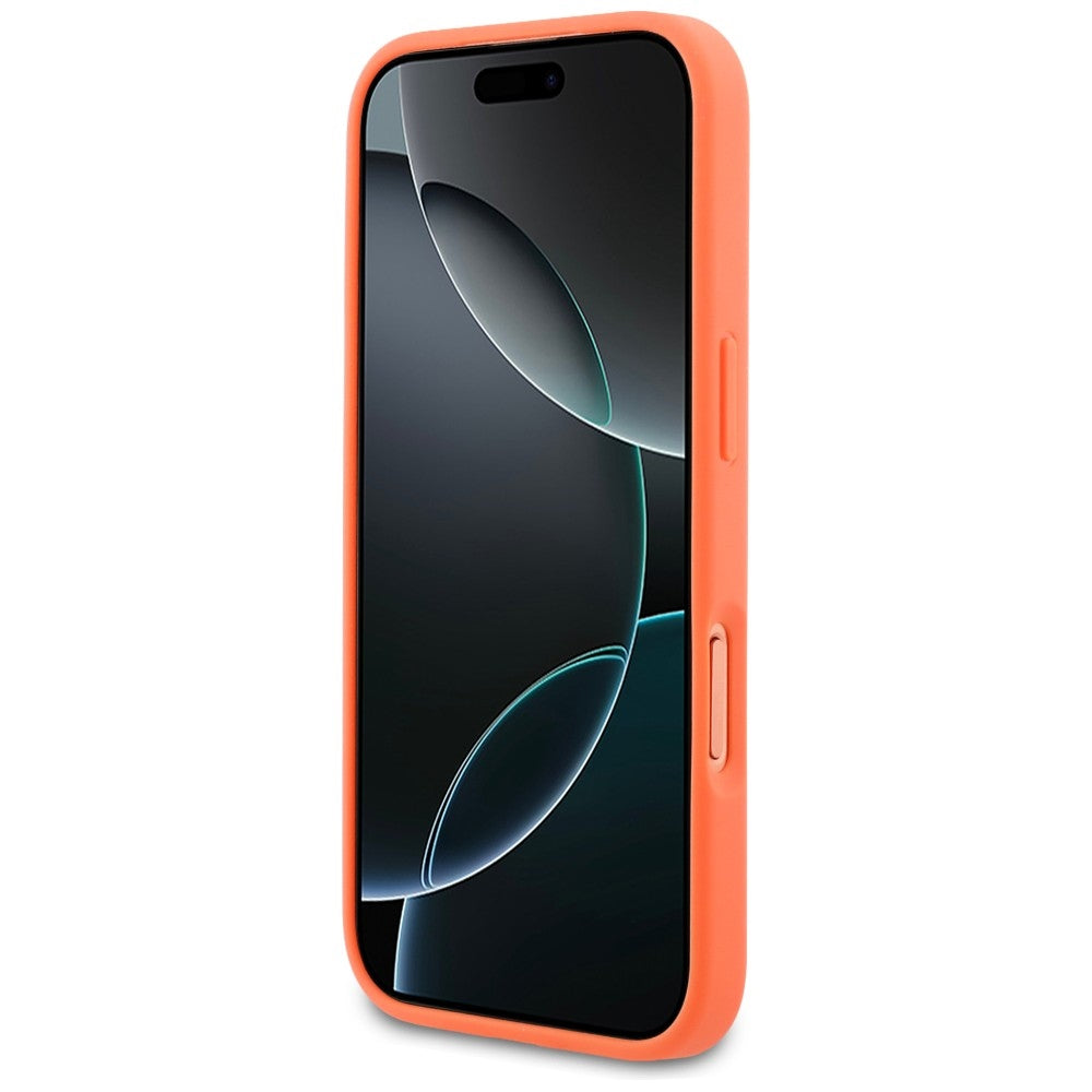 Lacoste LCHMP17LPLAO Petit Pique Lacquer Logo MagSafe for iPhone 17 Pro orange