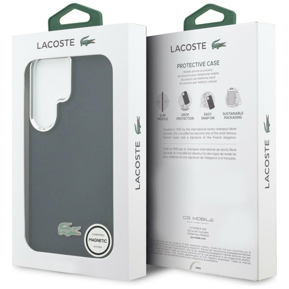 Lacoste Full Wrap Petit Pique MagSafe for Samsung Galaxy S26 Ultra Navy Blue