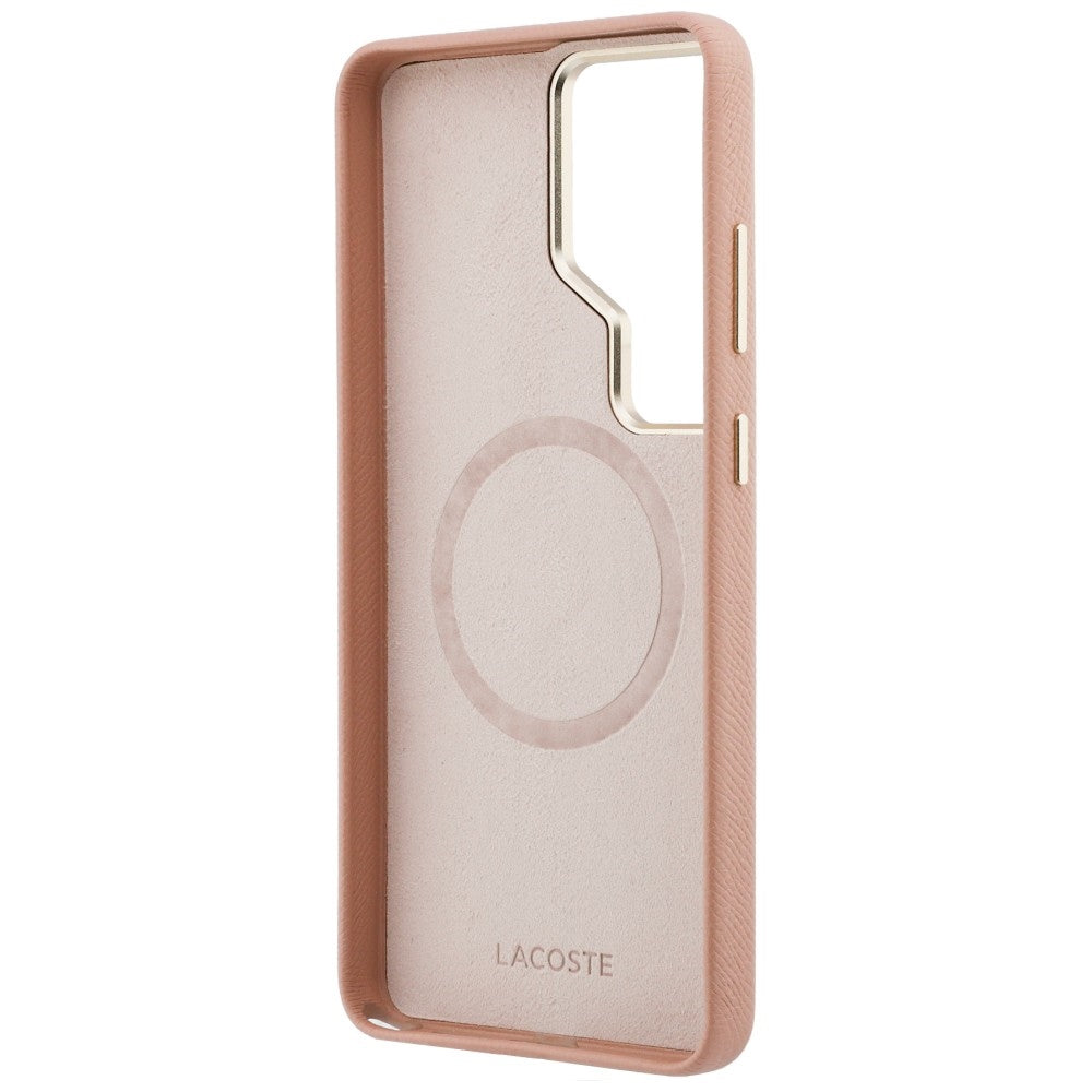 Case Lacoste Champs Elysees Gold Logo MagSafe for Samsung Galaxy S26 Ultra Tulle