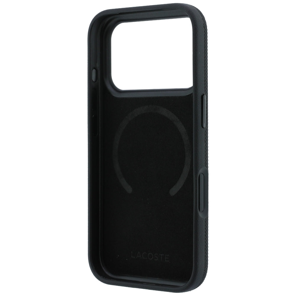 Case Lacoste Petit Pique with Ring Stand MagSafe for iPhone 18 Pro Max / 17 Pro Max black