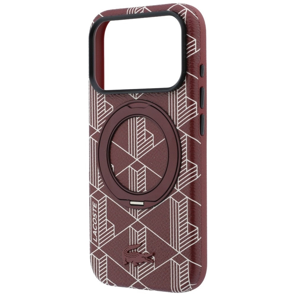 Lacoste LCHMP18L6PSWRBEMDR Lacoste Blend with Ring Stand MagSafe for iPhone 18 Pro / 17 Pro burgundy
