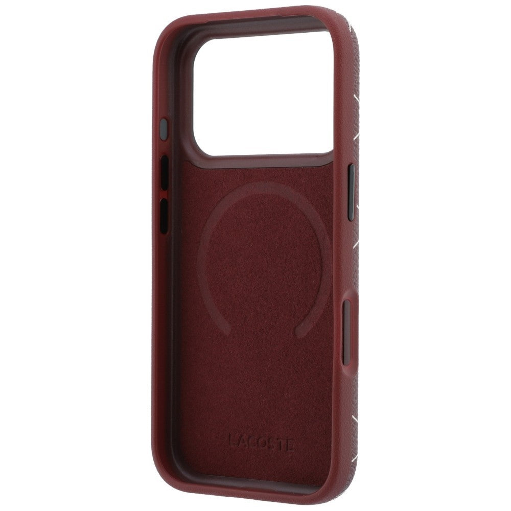 Lacoste LCHMP18L6PSWRBEMDR Lacoste Blend with Ring Stand MagSafe for iPhone 18 Pro / 17 Pro burgundy