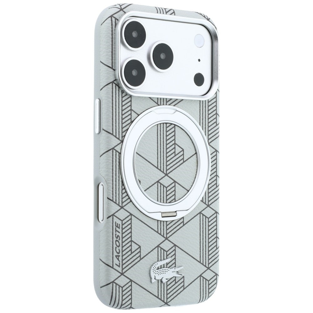 Lacoste LCHMP18L6PSWRBEMG Blend with Ring Stand MagSafe for iPhone 18 Pro / 17 Pro grey