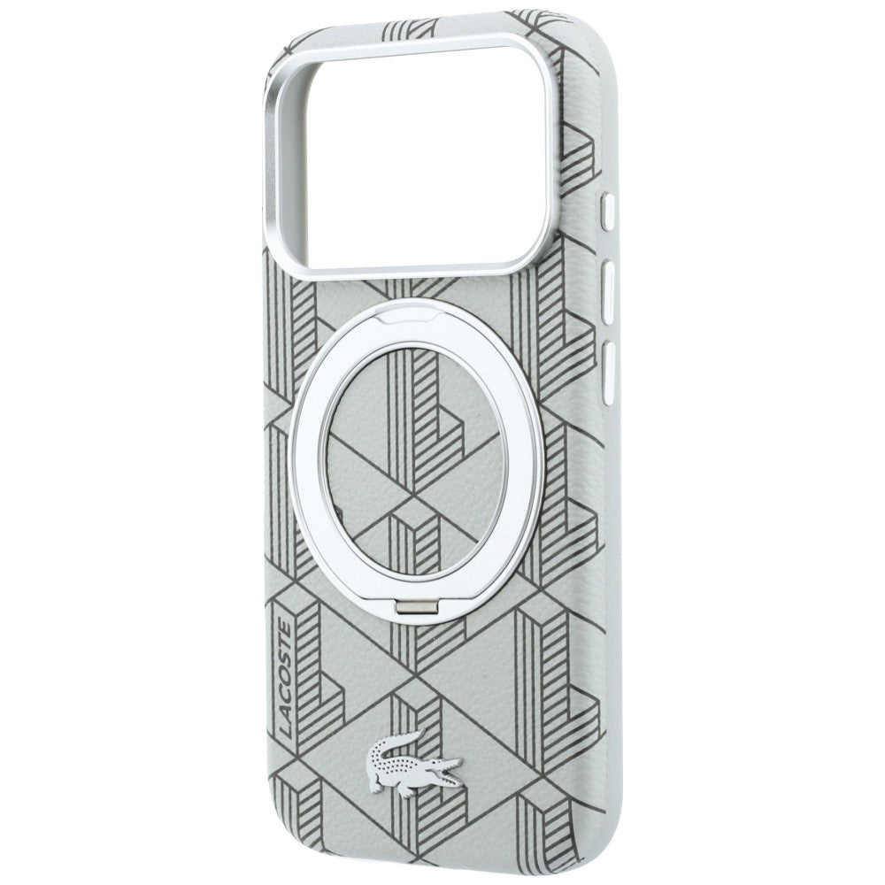 Lacoste LCHMP18L6PSWRBEMG Blend with Ring Stand MagSafe for iPhone 18 Pro / 17 Pro grey