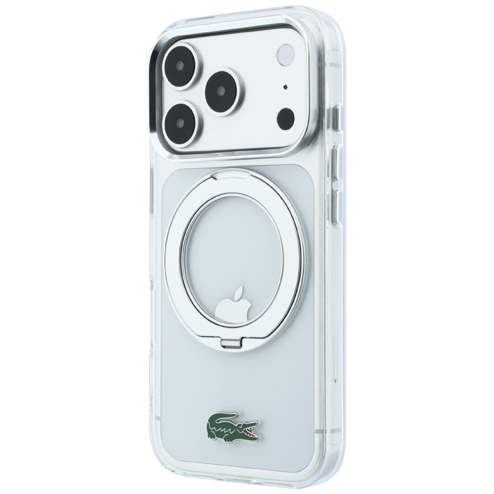 Lacoste IML Glossy Finish with Ring Stand MagSafe for iPhone 18 Pro / 17 Pro clear
