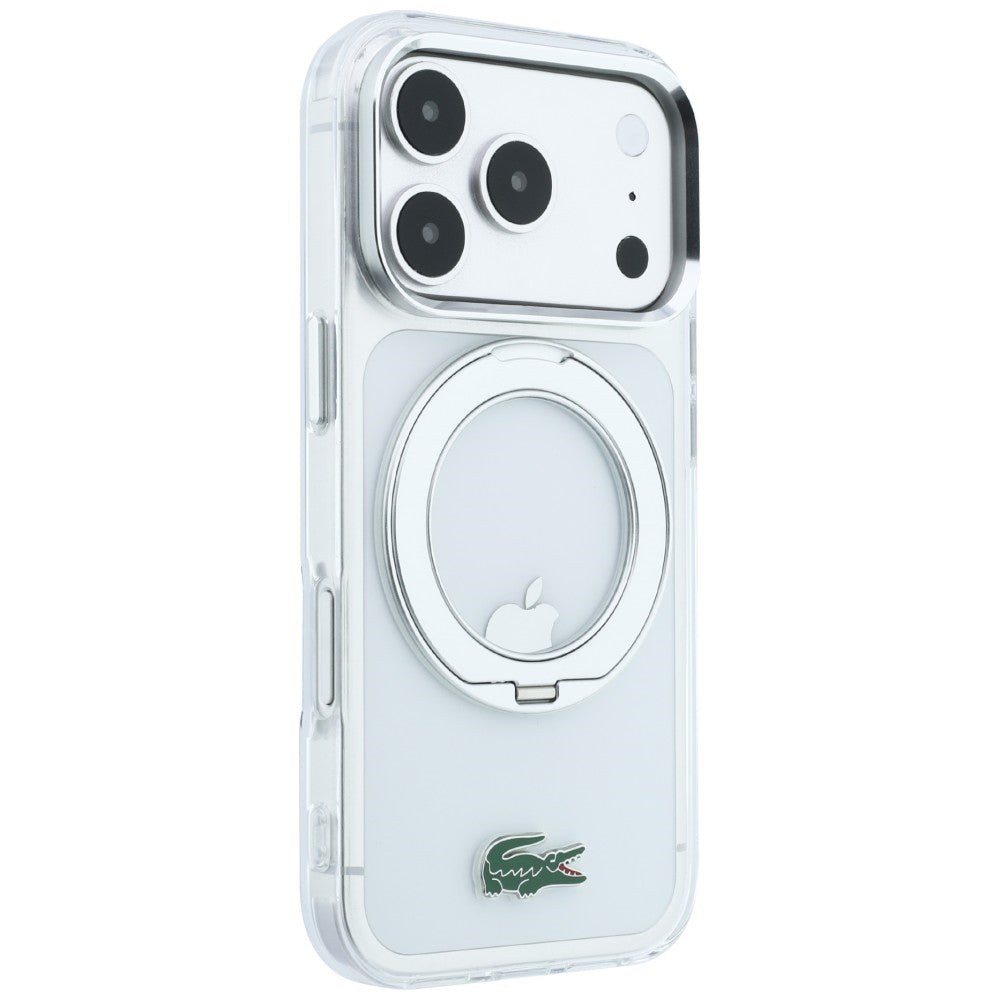 Lacoste IML Glossy Finish with Ring Stand MagSafe for iPhone 18 Pro / 17 Pro clear