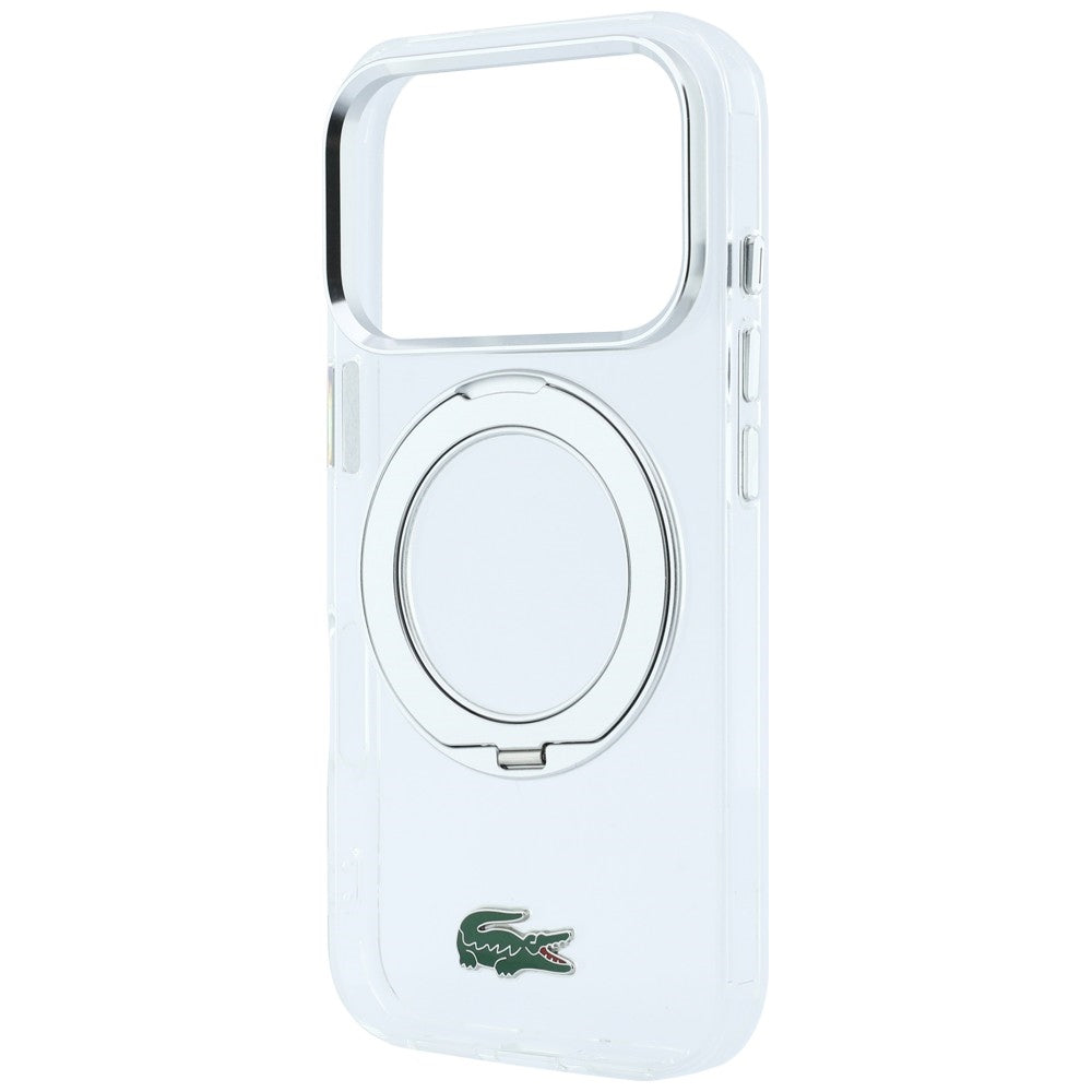 Lacoste IML Glossy Finish with Ring Stand MagSafe for iPhone 18 Pro / 17 Pro clear