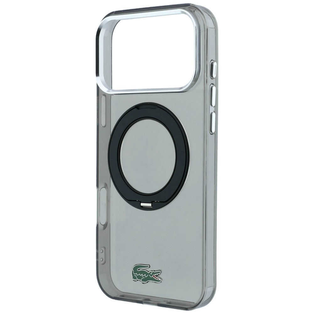 Lacoste IML Glossy Finish with Ring Stand MagSafe for iPhone 18 Pro Max / 17 Pro Max black