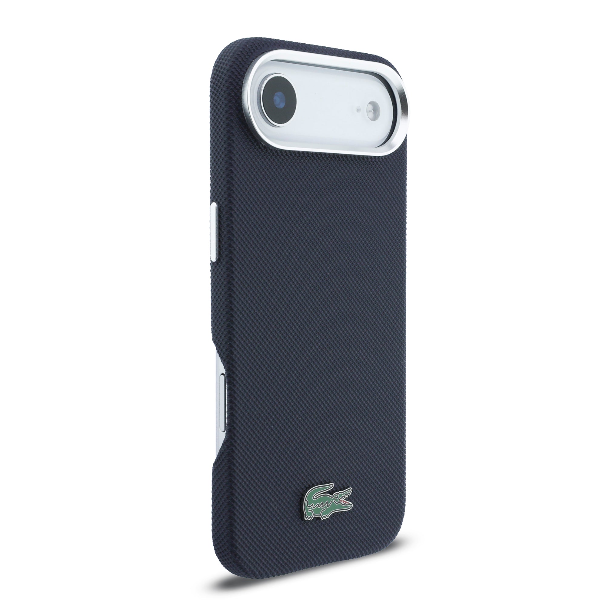 Lacoste LCFCMP17MPLAV iPhone 17 Air Navy hardcase Full Wrap Petit Pique PVC MagSafe