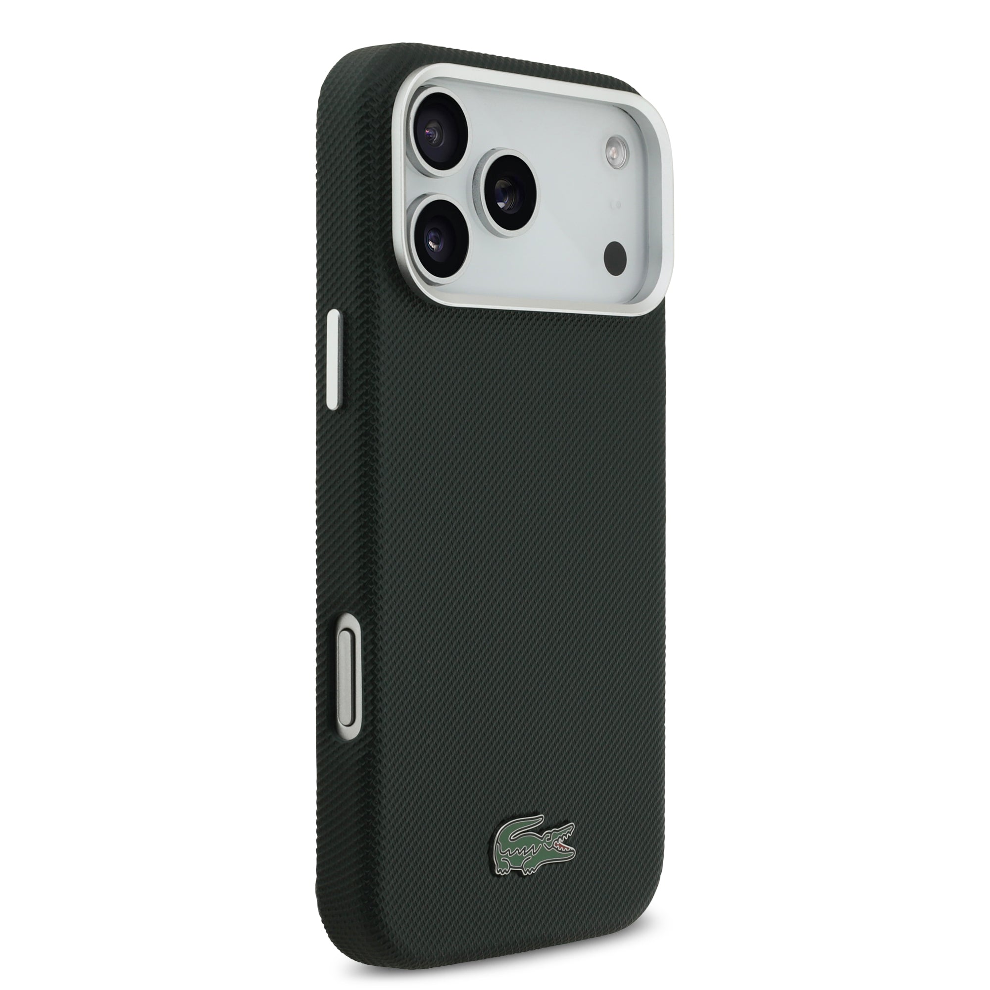 Lacoste LCFCMP17XPLAE iPhone 17 Pro Max Sinople Hardcase Full Wrap Petit Pique PVC MagSafe