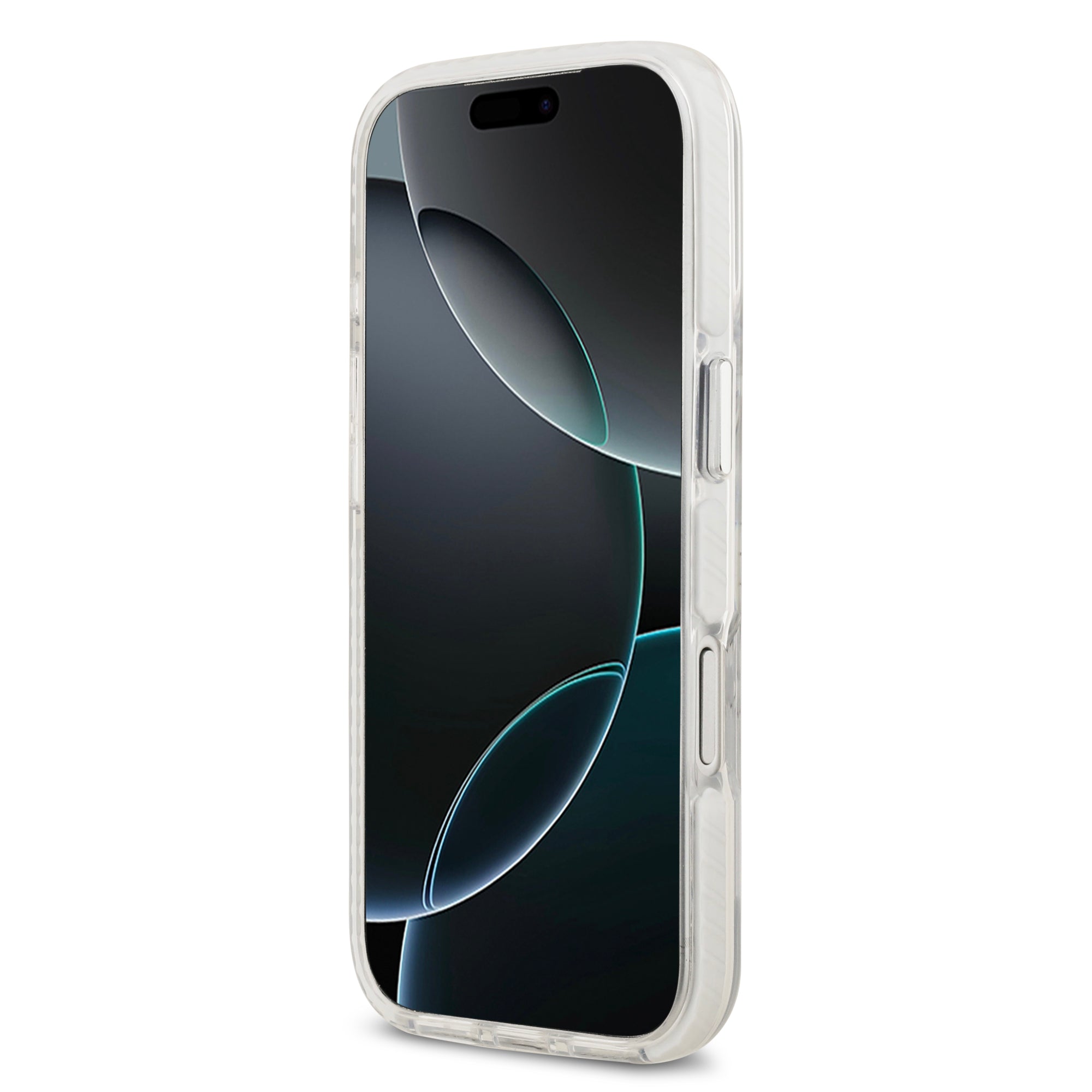 LACOSTE HardCase MagSafe SHOCKProOF Transparent FROSTED CLEAR / WHITE iPhone 17 Pro