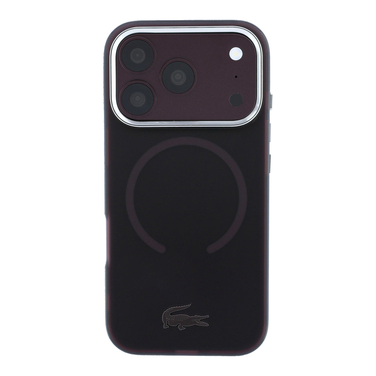 Lacoste LCHMP18L6UFRTDR IML Frosted MagSafe Case for iPhone 18 Pro / 17 Pro Burgundy