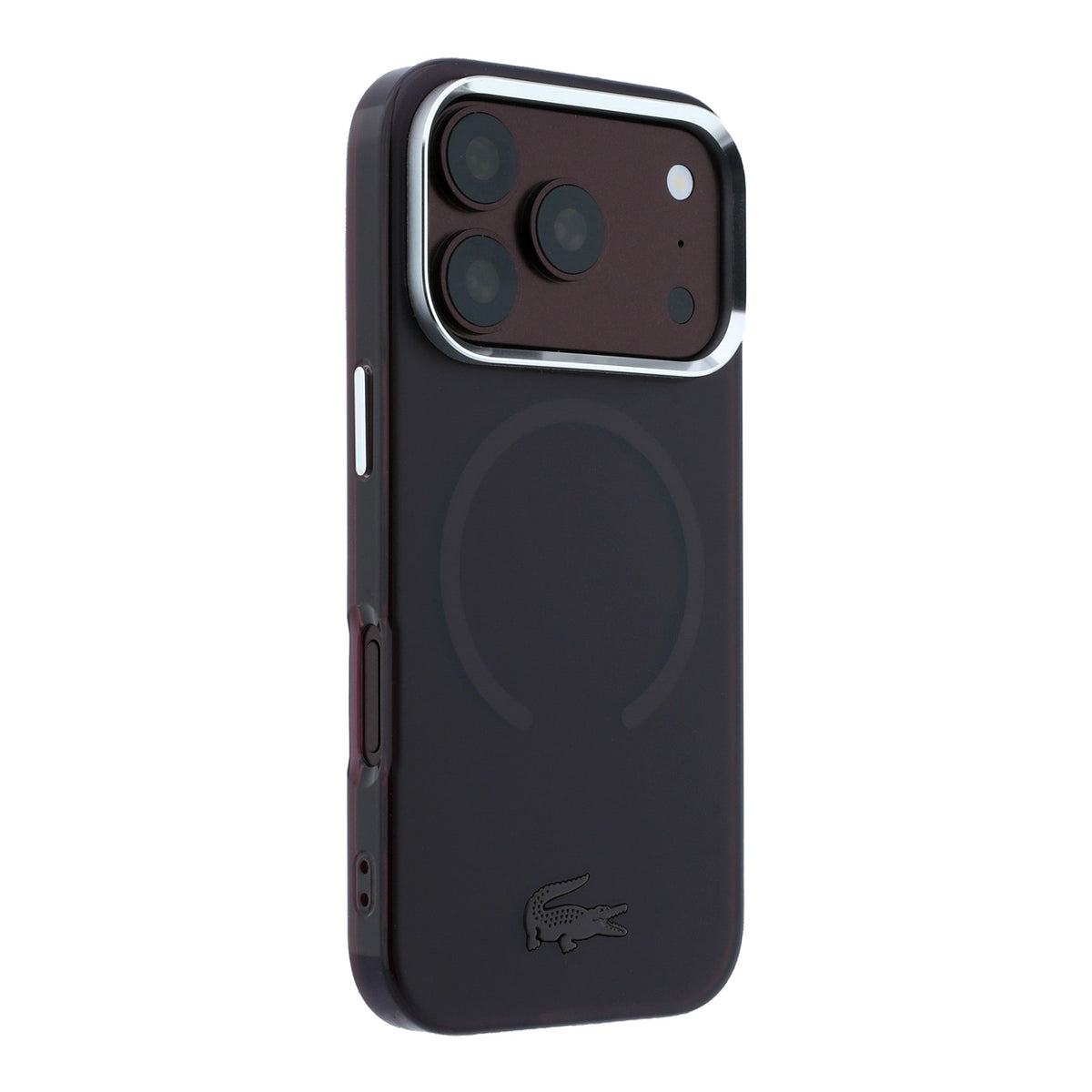 Lacoste LCHMP18L6UFRTDR IML Frosted MagSafe Case for iPhone 18 Pro / 17 Pro Burgundy