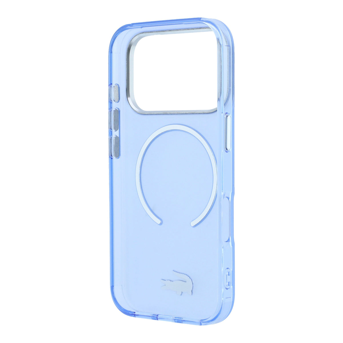 Lacoste LCHMP18L6UFRTLB IML Frosted MagSafe Case for iPhone 18 Pro / 17 Pro Light Blue