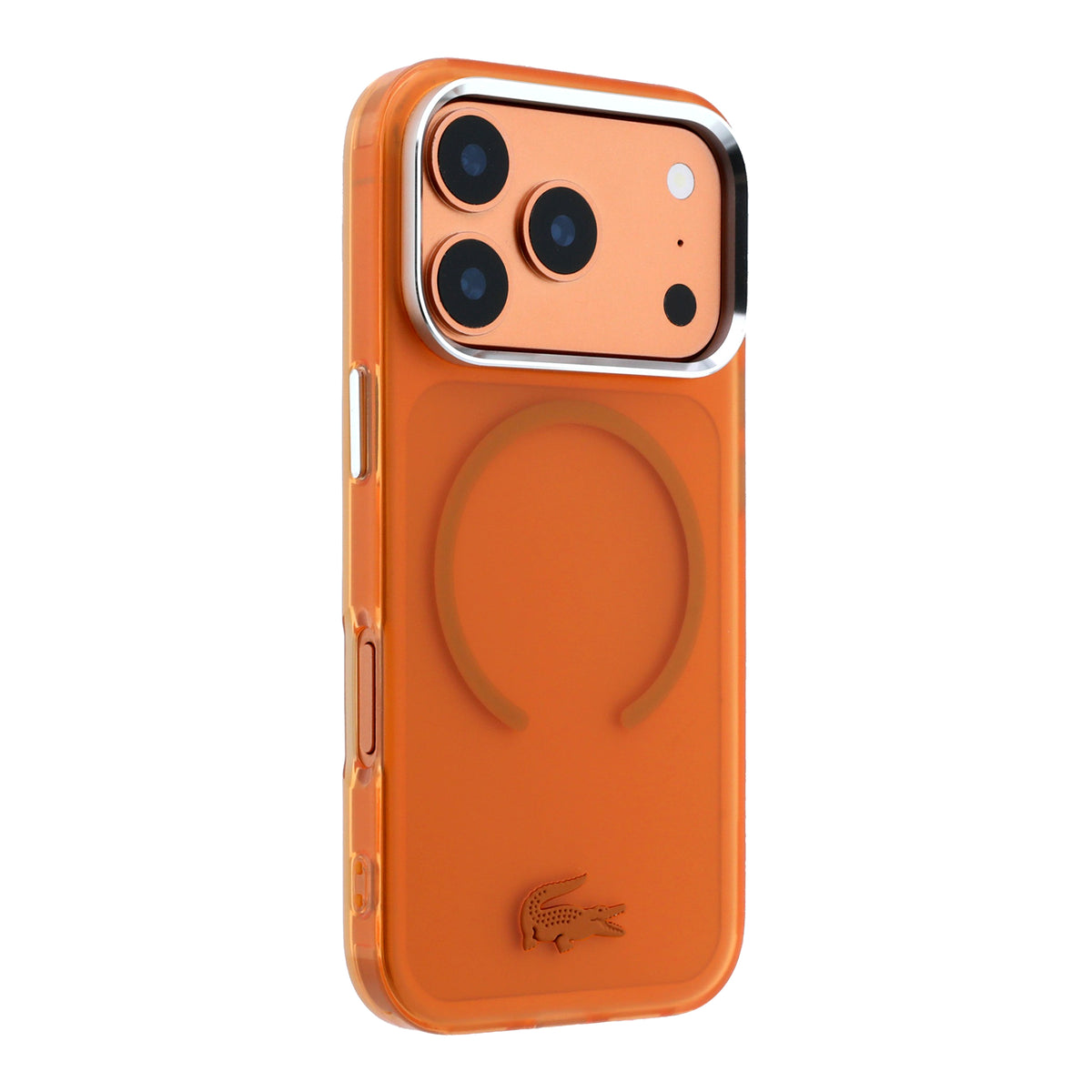 Lacoste LCHMP18X6UFRTO IML Frosted MagSafe Case for iPhone 18 Pro Max / 17 Pro Max Orange