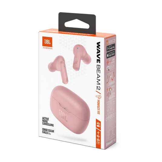 JBL Wave Beam 2 True Wireless NC Earbuds Pink