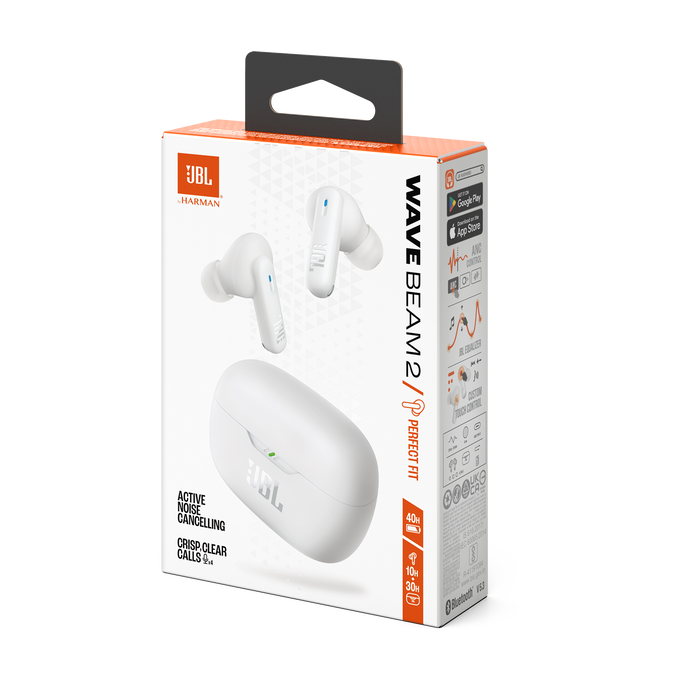 JBL Wave Beam 2 True Wireless NC Earbuds White