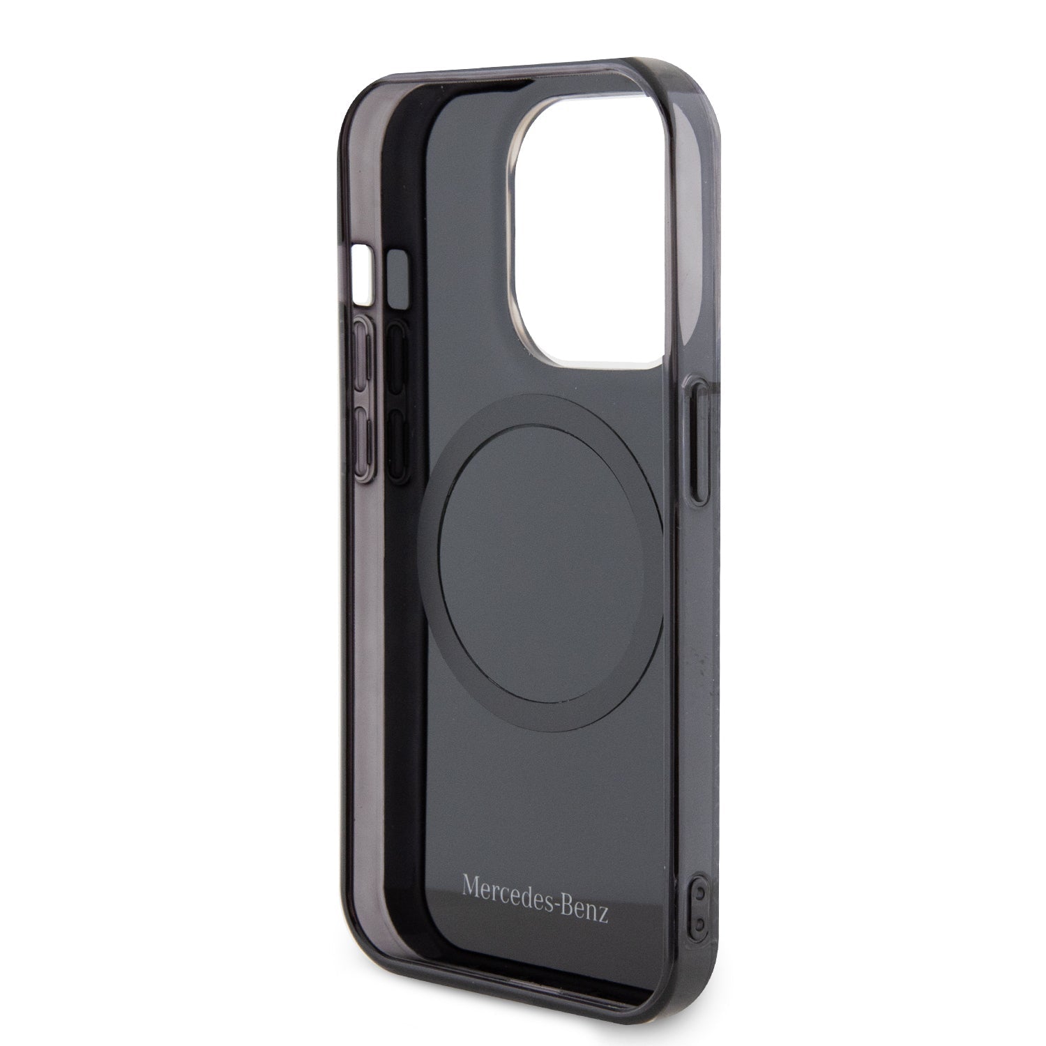 Mercedes MEHMP15S23HGPK for iPhone 15 PC/TPU Star pattern and Circle, Black MagSafe