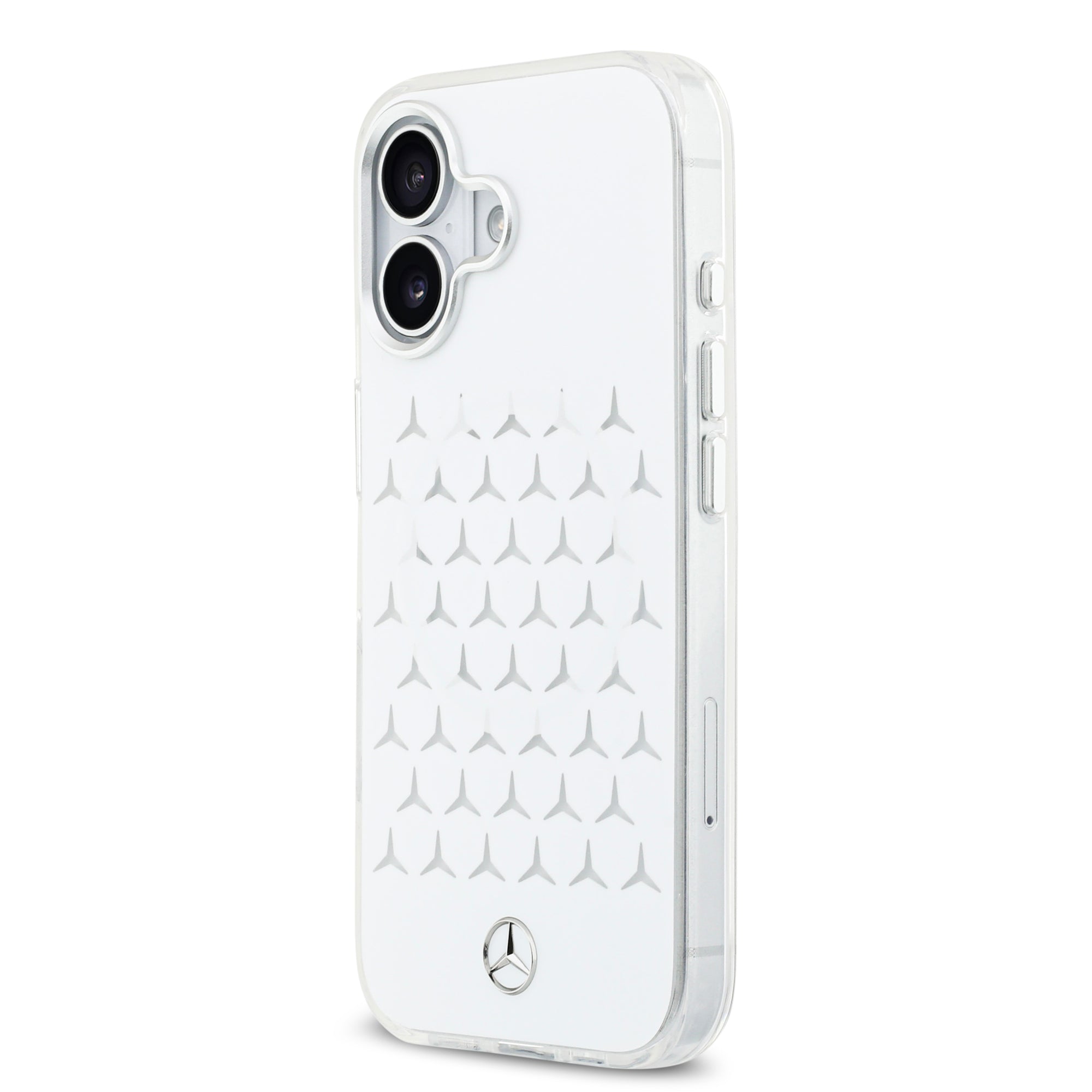 Mercedes MEHMP17S25HTPSTH HardCase MagSafe PC/TPU FROSTED W/ New Star Pattern White iPhone 17