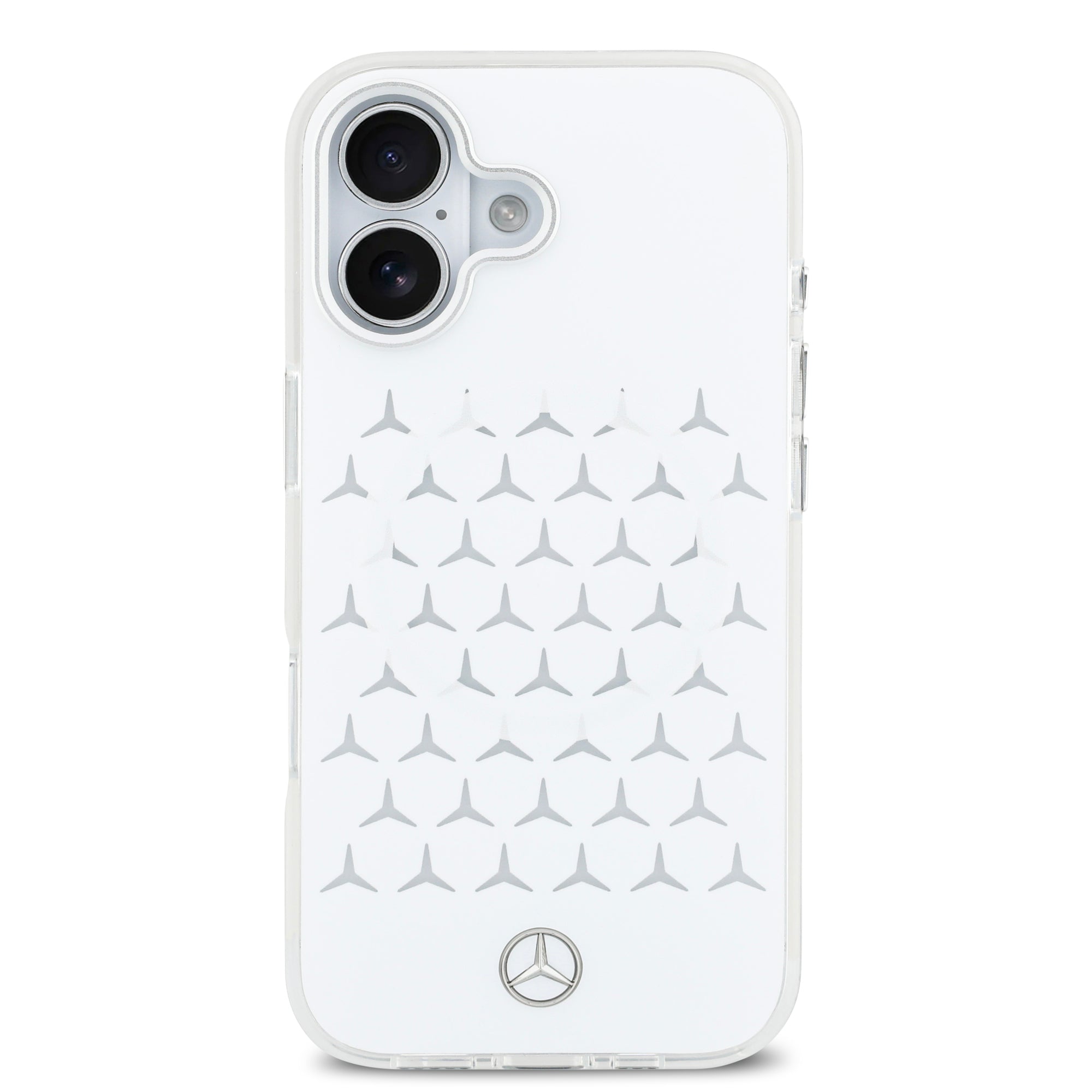 Mercedes MEHMP17S25HTPSTH HardCase MagSafe PC/TPU FROSTED W/ New Star Pattern White iPhone 17