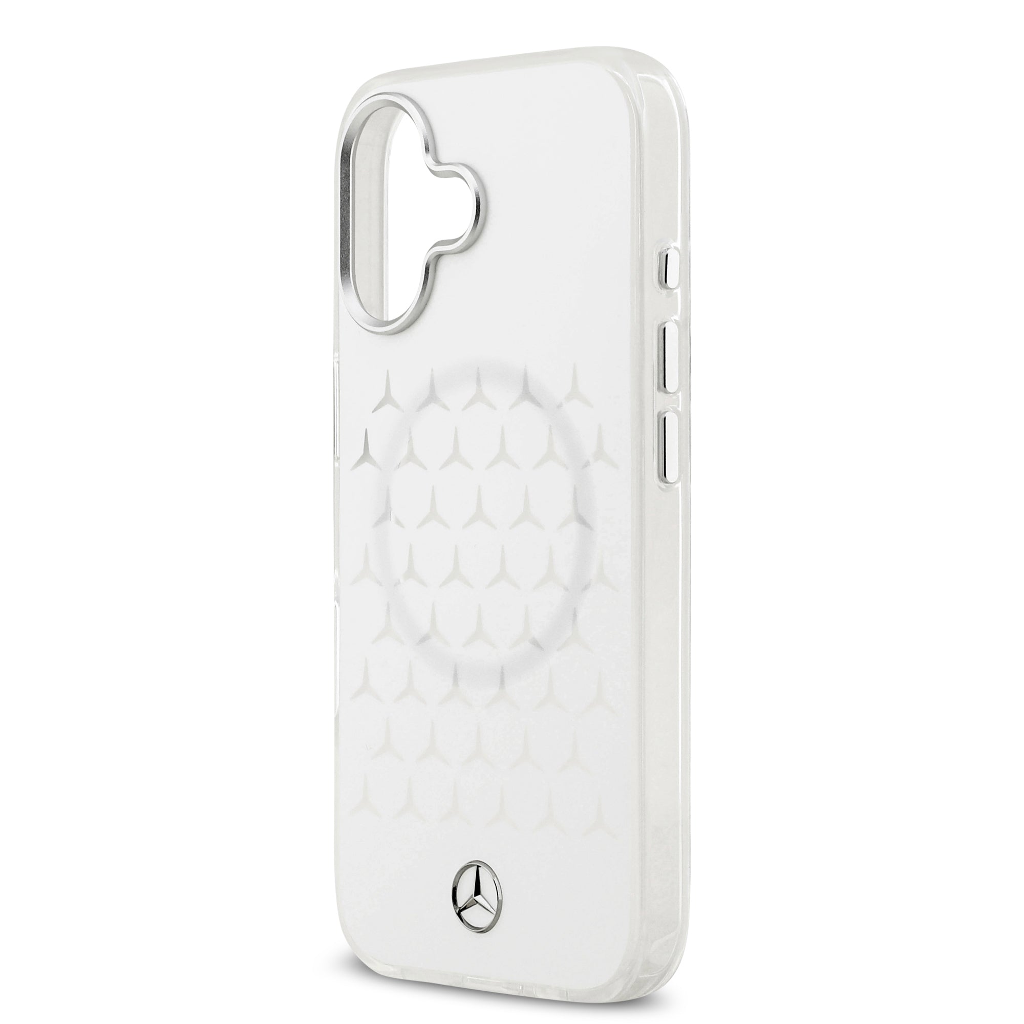 Mercedes MEHMP17S25HTPSTH HardCase MagSafe PC/TPU FROSTED W/ New Star Pattern White iPhone 17