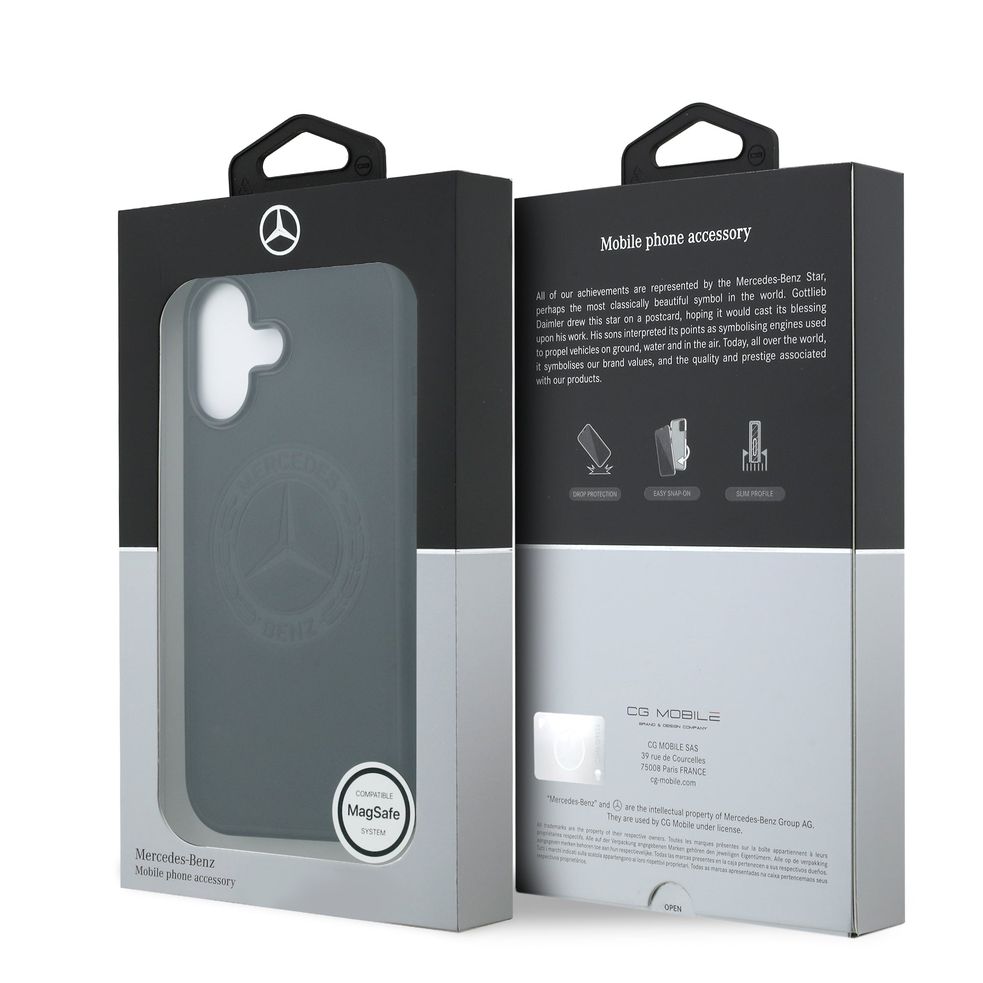 MB MEHMP17S25RICVLK HardCase MagSafe LEATHER VINTAGE Logo Black for iPhone 17