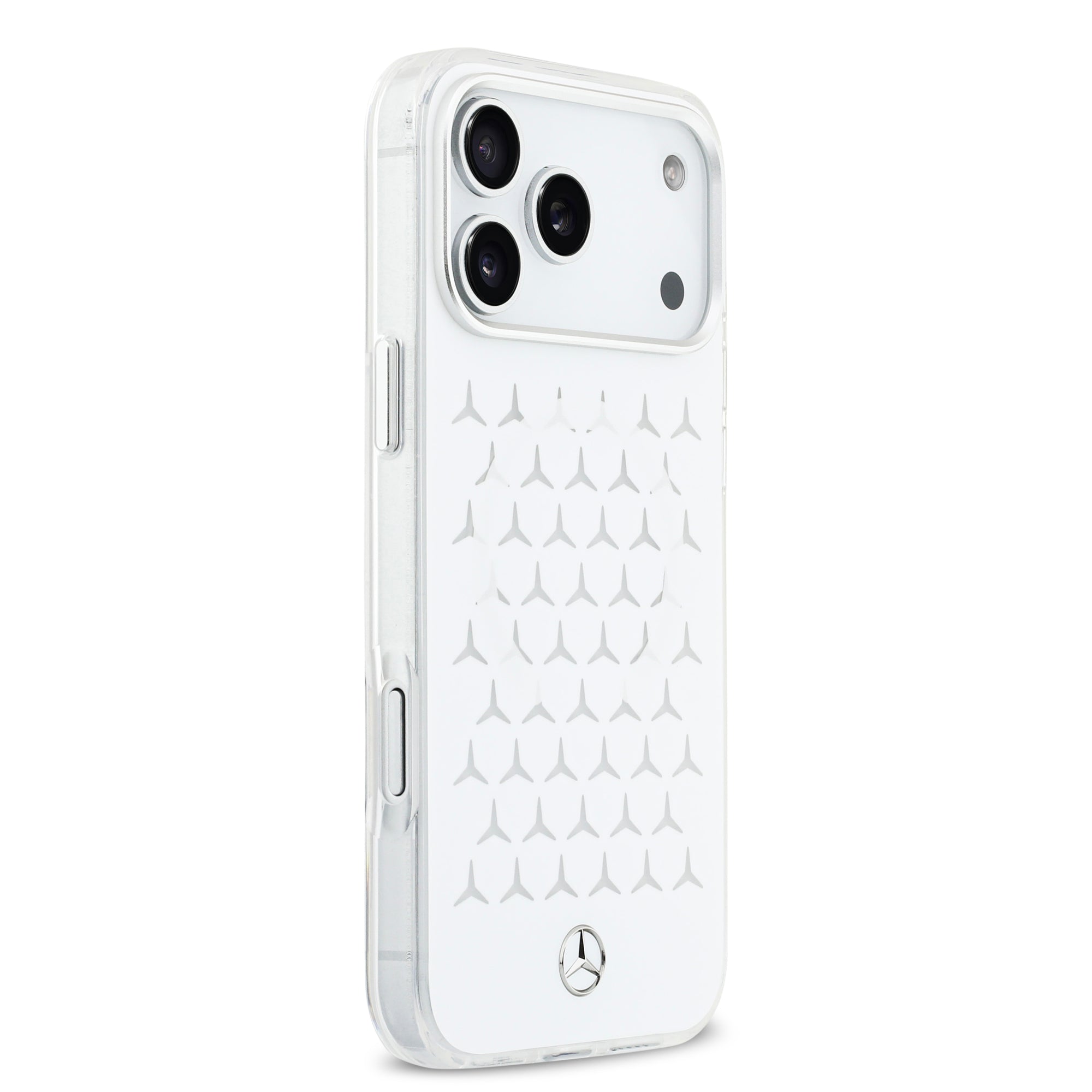 Mercedes MEHMP17X25HTPSTH HardCase MagSafe PC/TPU FROSTED W/ New Star Pattern White iPhone 17 Pro Max