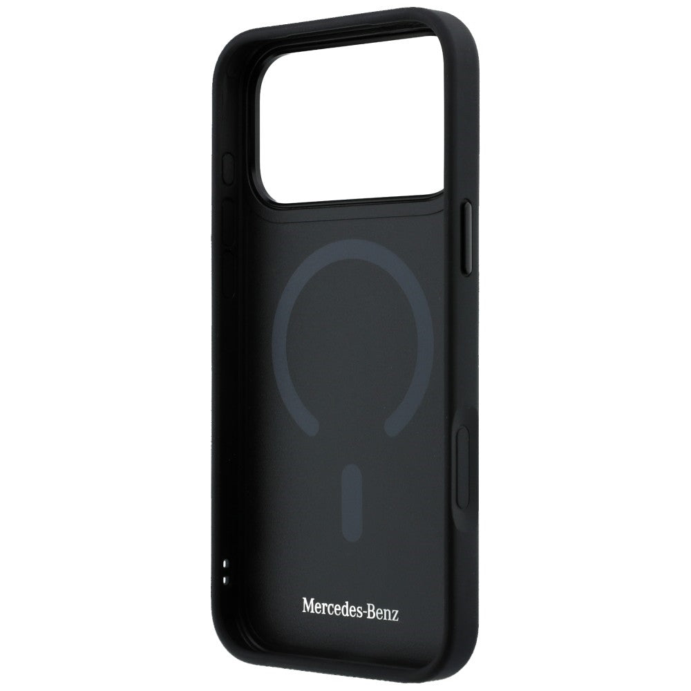Mercedes Benz MEHMP17X25PEMMOK Leather 3D MagSafe for iPhone 17 Pro Max black