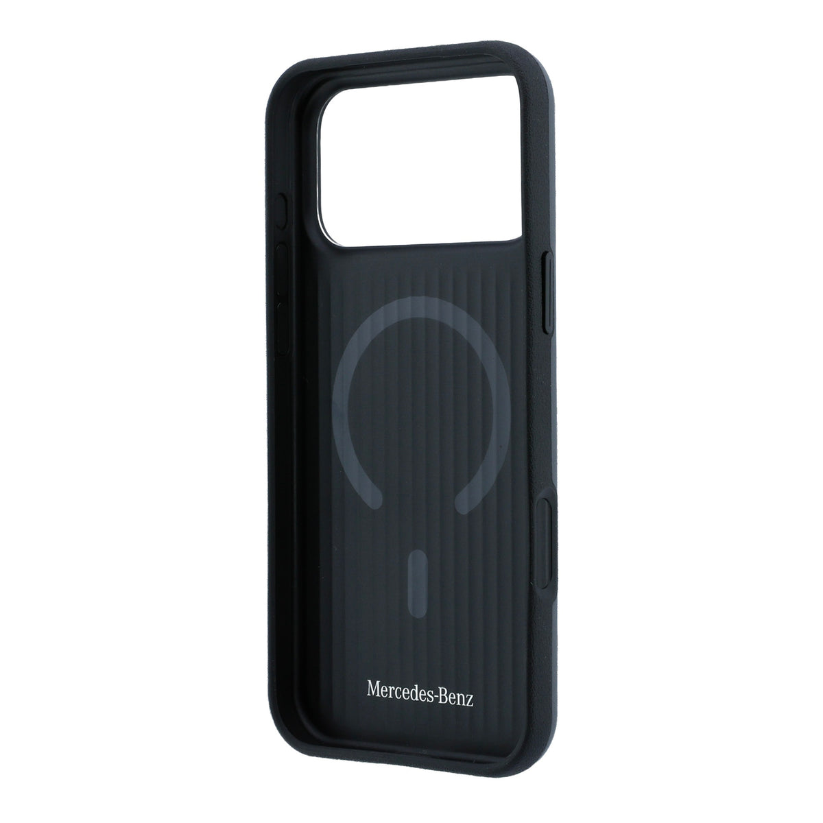 Mercedes MEHMP18L25PEMMOA Leather 3D MagSafe Case for iPhone 18 Pro / 17 Pro Anthracite