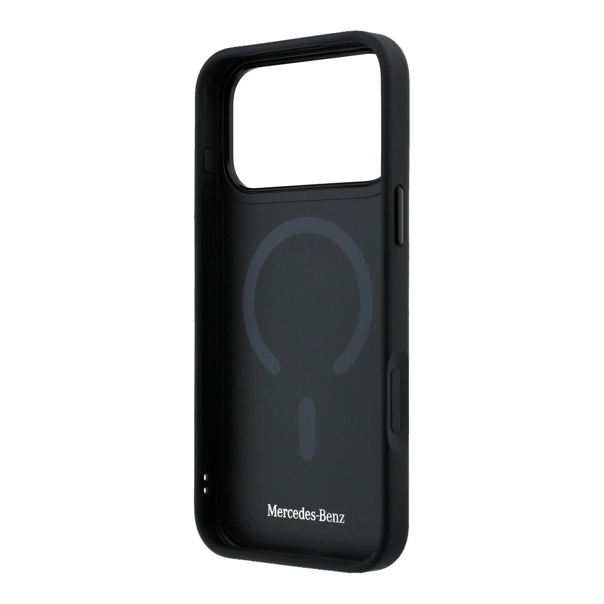 Mercedes MEHMP18L25PEMMOK Leather 3D MagSafe Case for iPhone 18 Pro / 17 Pro black