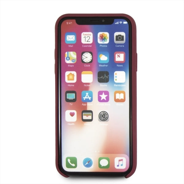 Case for Mercedes MEHCPXSILRE iPhone X/ Xs hard case red