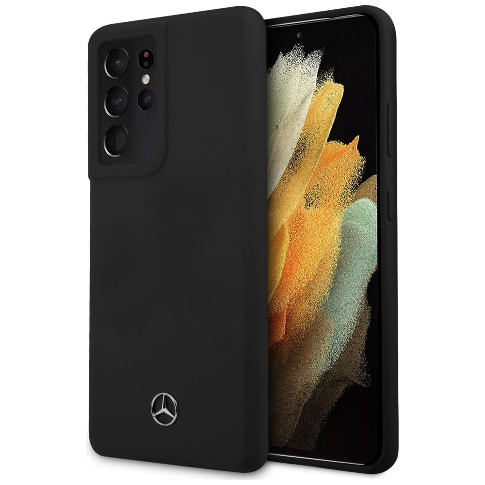 Mercedes MEHCS21LSILBK S21 Ultra G998 black hardcase Silicone Line