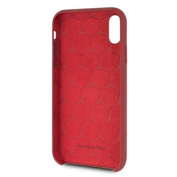 Case for Mercedes MEHCI61SILRE iPhone Xr red hardcase Silicone Line