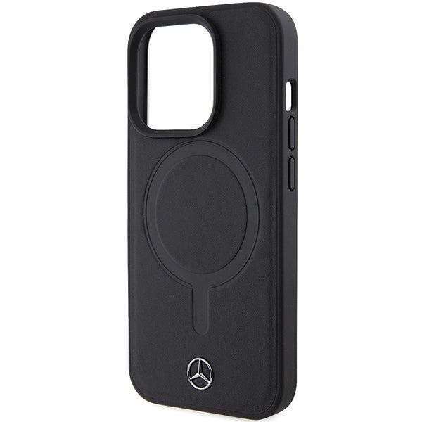 Mercedes MEHMP15L23RCMK iPhone 15 Pro black hardcase Smooth Leather MagSafe