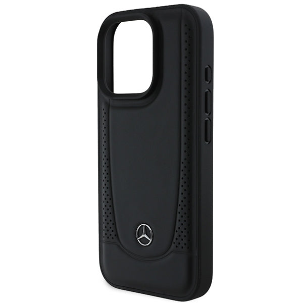 Mercedes MEHCP16LARMBK iPhone 16 Pro black hardcase Leather Urban