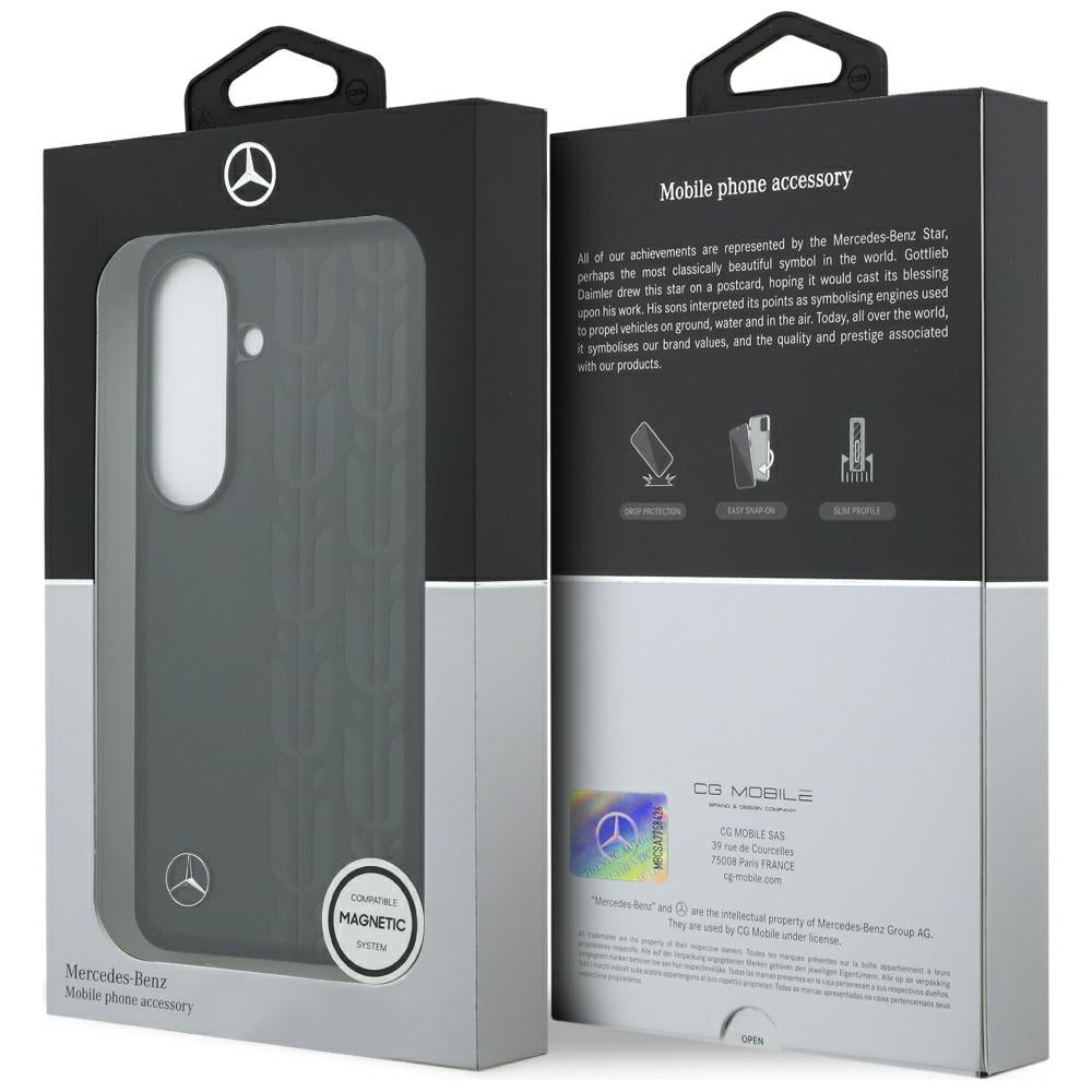 Mercedes MEHMS26S25RDSLAK Laurel Leaves MagSafe for Samsung Galaxy S26 black