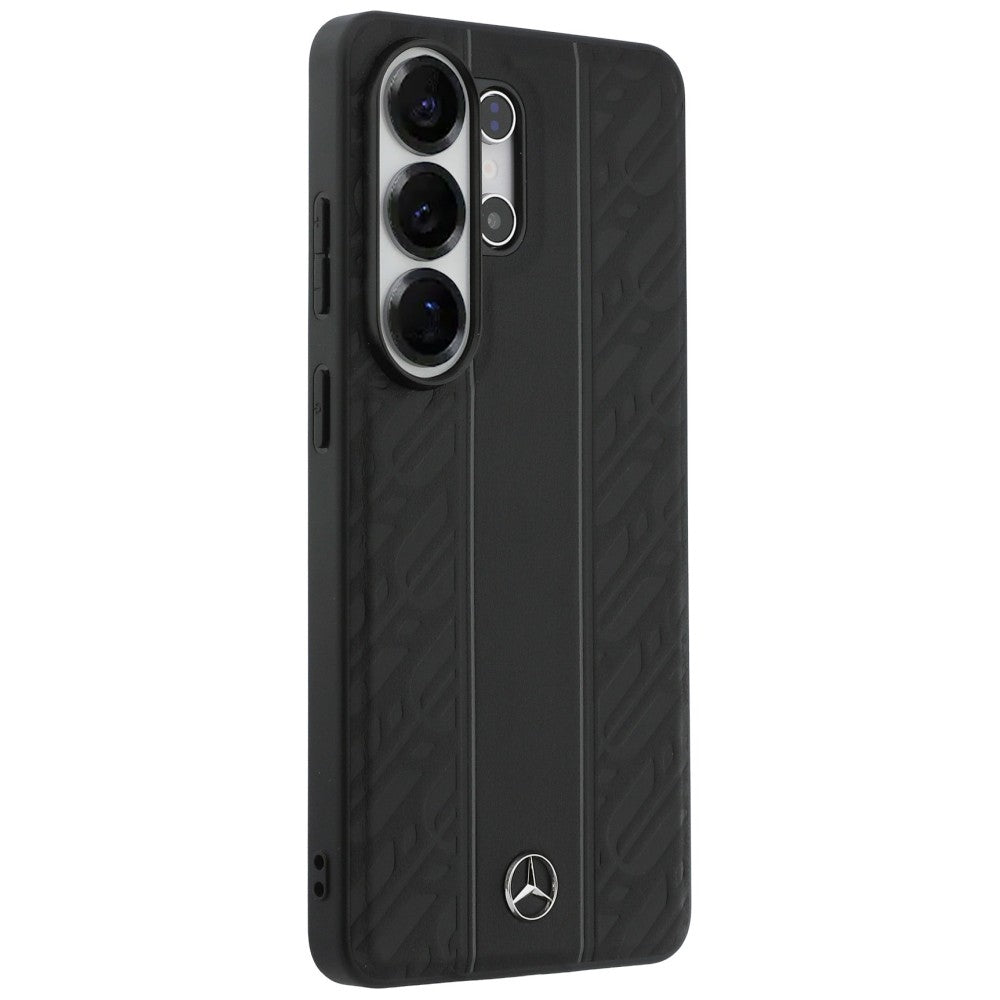 Mercedes Laurel Leaves Vertical Stripes MagSafe for Samsung Galaxy S26 Ultra black