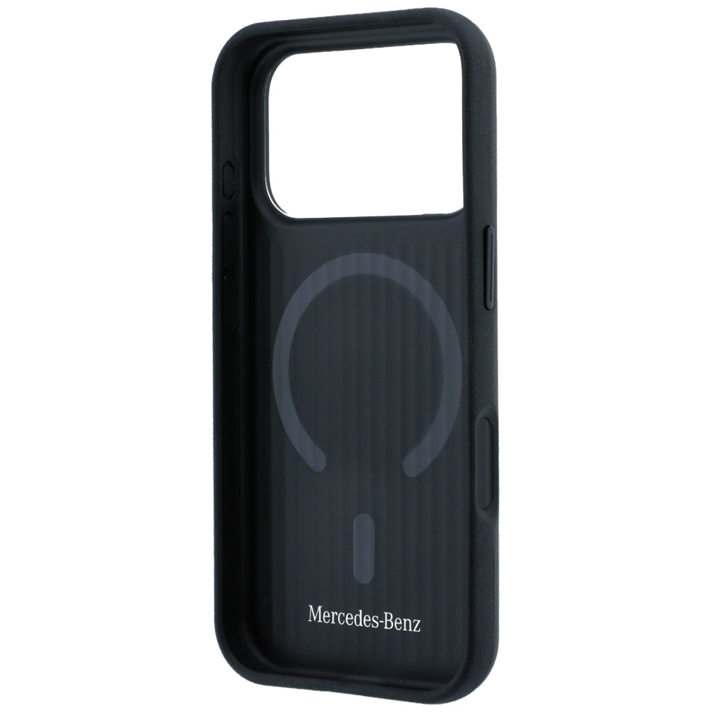 Mercedes MEHMP18X25PRSMOK Leather with Ring Stand MagSafe for iPhone 18 Pro Max / 17 Pro Max black