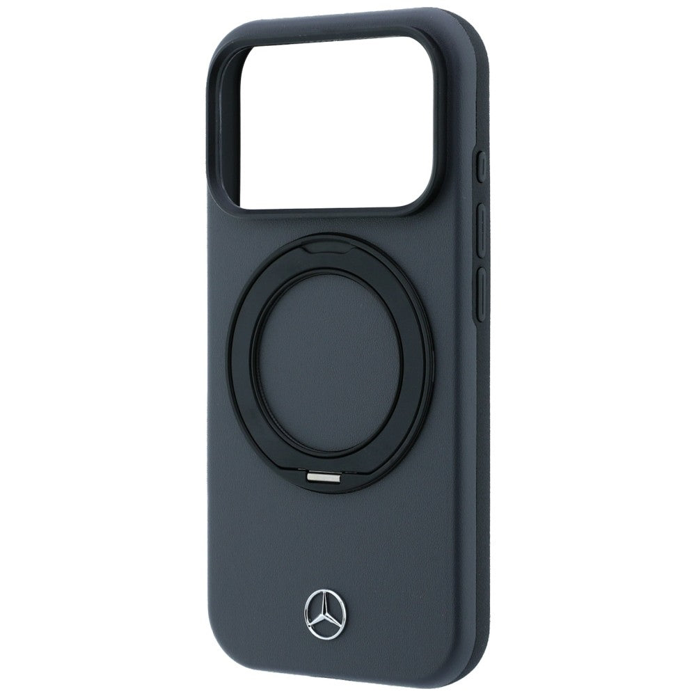 Mercedes MEHMP18X25PRSMOK Leather with Ring Stand MagSafe for iPhone 18 Pro Max / 17 Pro Max anthracite