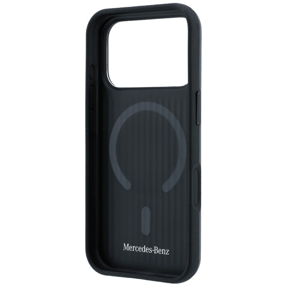 Mercedes MEHMP18X25PRSMOK Leather with Ring Stand MagSafe for iPhone 18 Pro Max / 17 Pro Max anthracite