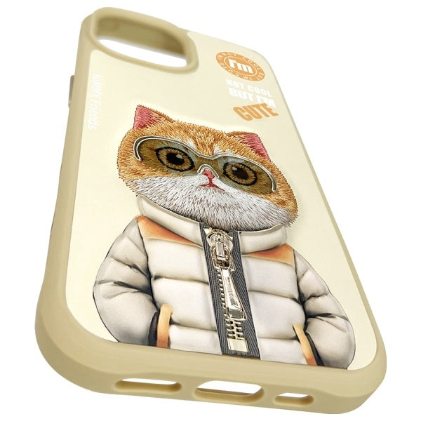 Nimmy khaki Cool&Cute 2.0 Cat case for iPhone 15
