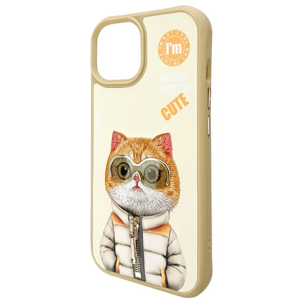 Nimmy khaki Cool&Cute 2.0 Cat case for iPhone 15