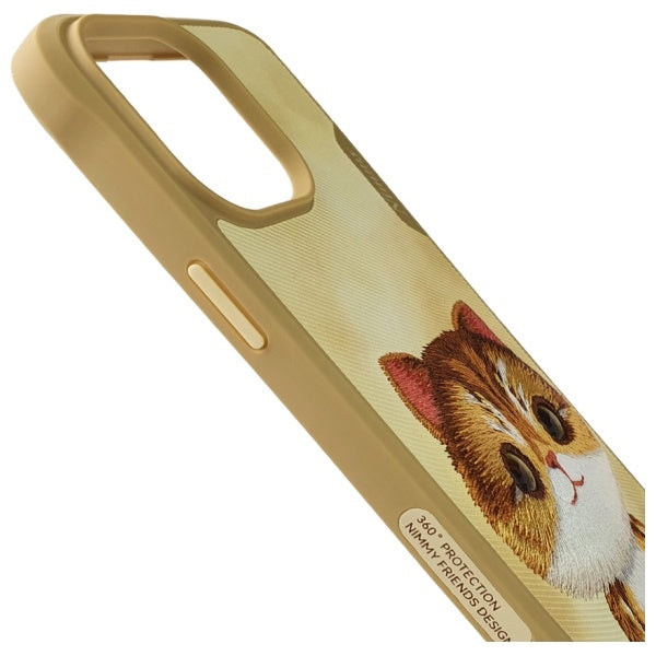 Nimmy Big Eyed Pet 2.0 Cat case for iPhone 15 Pro Max Khaki