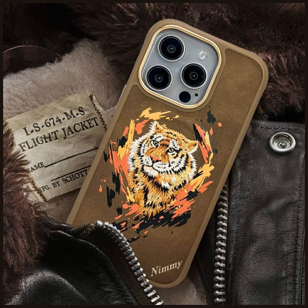 Nimmy Tiger MagSafe case for iPhone 16 Pro Max light brown