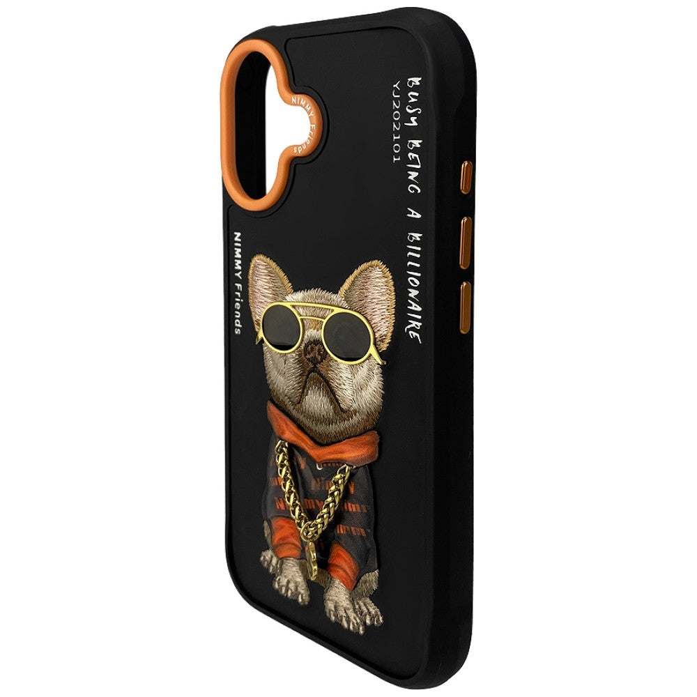 Nimmy Glasses Cool Dog Case for iPhone 17 Black
