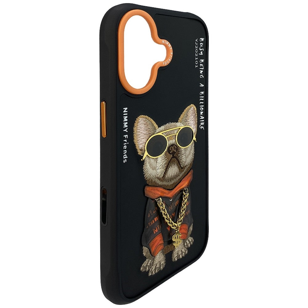 Nimmy Glasses Cool Dog Case for iPhone 17 Black