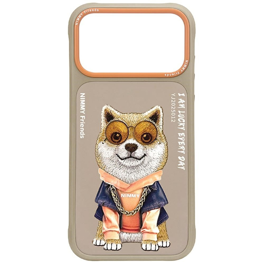 Nimmy Glasses Cool Dog Case for iPhone 17 Pro Max beige